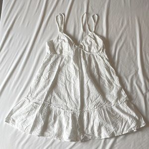 White eyelet sundress